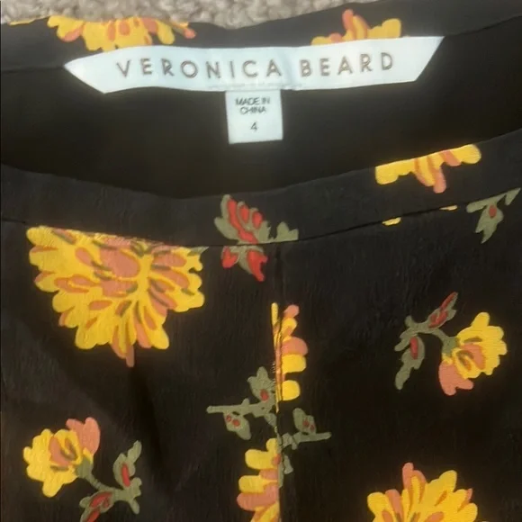 Veronica Beard Gold Yellow Ruffled Midi Skirt - Picture 4 of 6